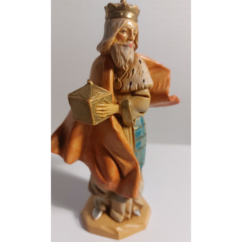 1992 Fontanini Heirloom Melchior King w/ Gold Elio Simonetti 5" Depose Italy